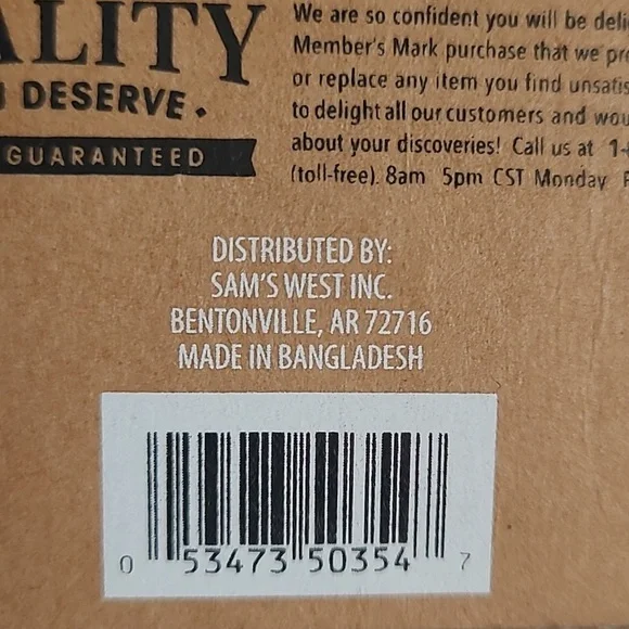 NEW Men's Relaxed Fit Denim Jeans Dark Wash Member's Mark 34/30 Durable Heavy Wt - Picture 9 of 9